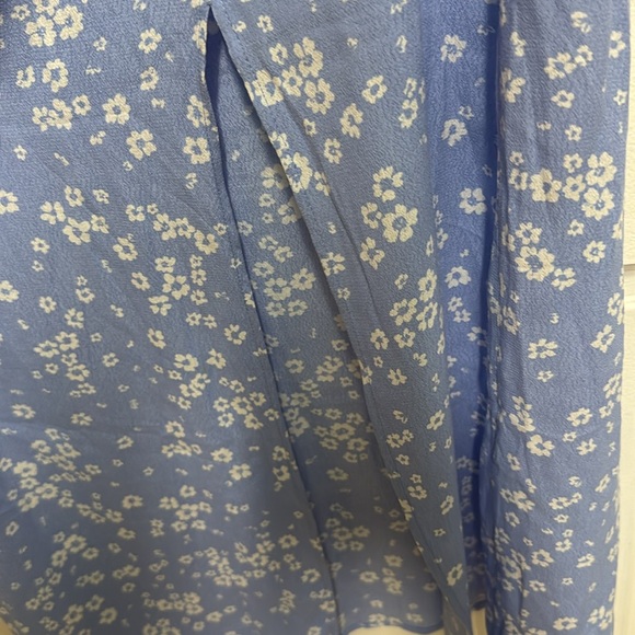 & Other Stories Blue Wrap Midi Skirt - Picture 4 of 5